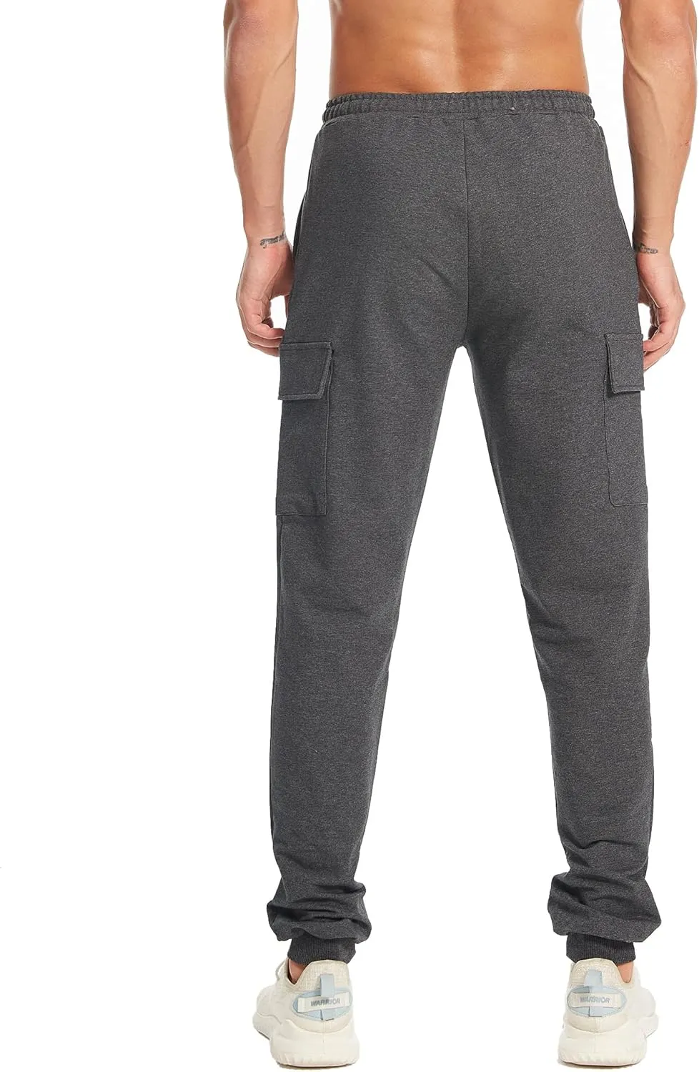 34/36 Inseam Sweatpants for Tall Men Extra Long Joggers Workout Pants with Zipper Pockets