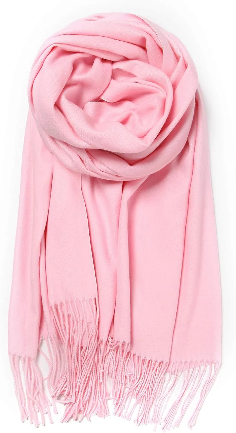 Cindy & Wendy Women's Pashmina Shawl Wrap for Evening Dress Bridesmaid Wedding Bridal Winter Warm Large Soft scarf