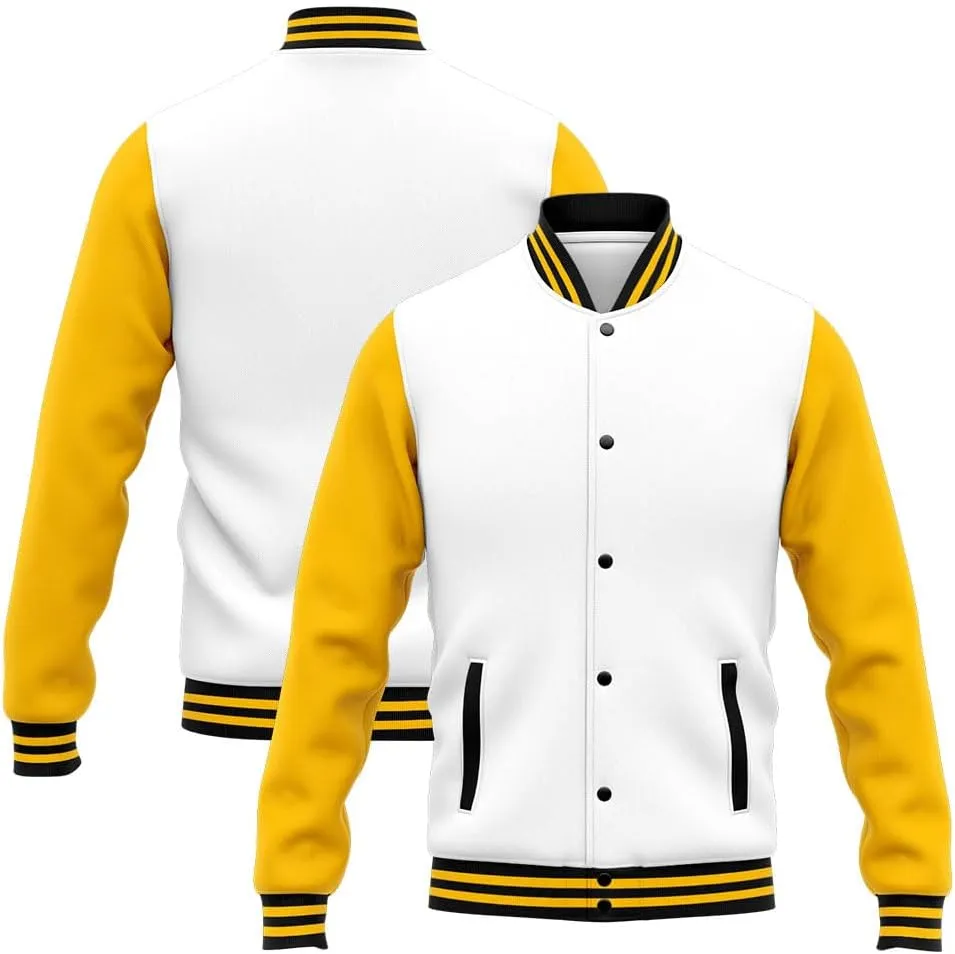 Custom Varsity Jacket for Men Women and Youth with Personalized Letterman Jacket Printed Name, Number and Logo