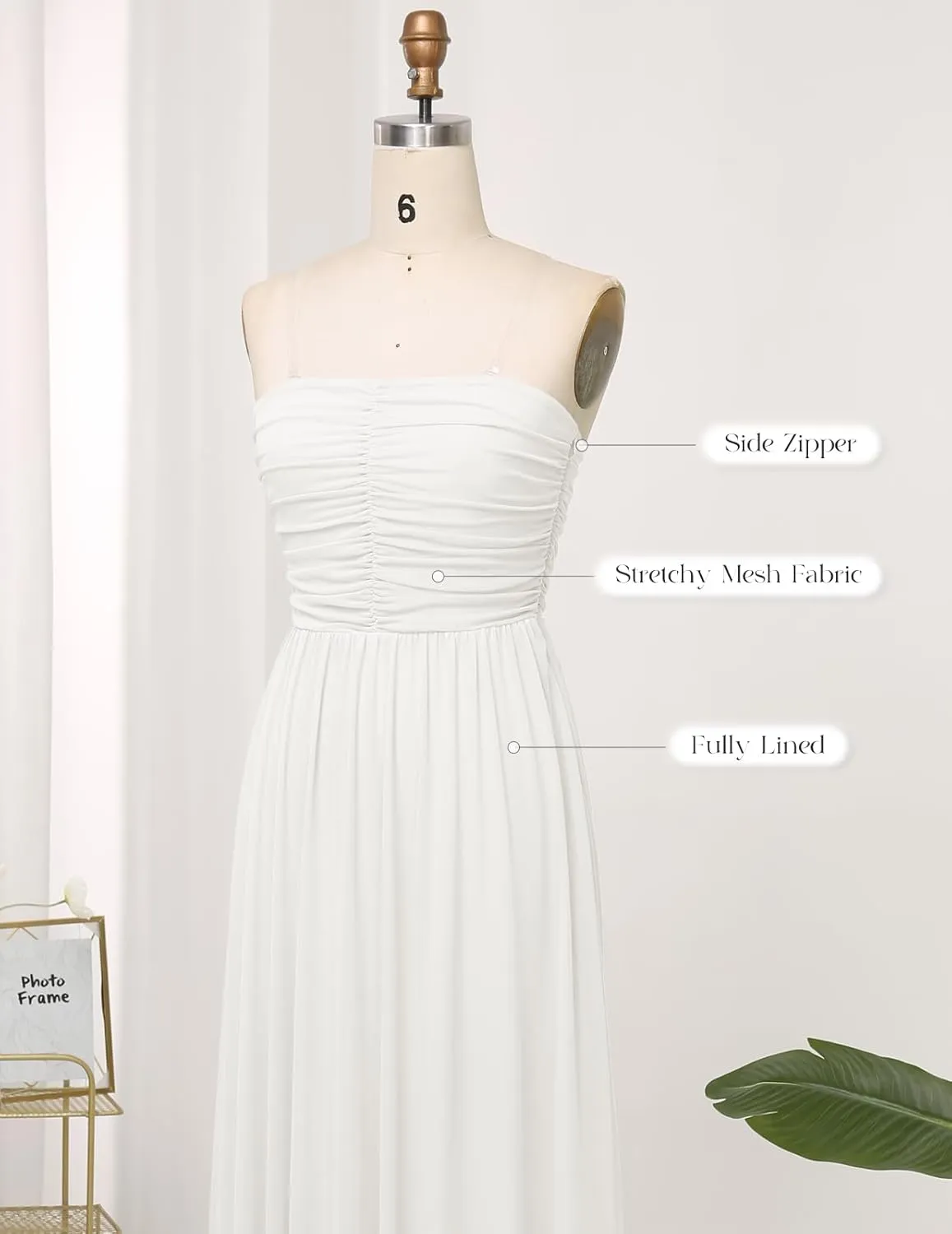 DRESSTELLS Women's 2025 Summer Casual Long Strapless Flowy Elegant Dresses