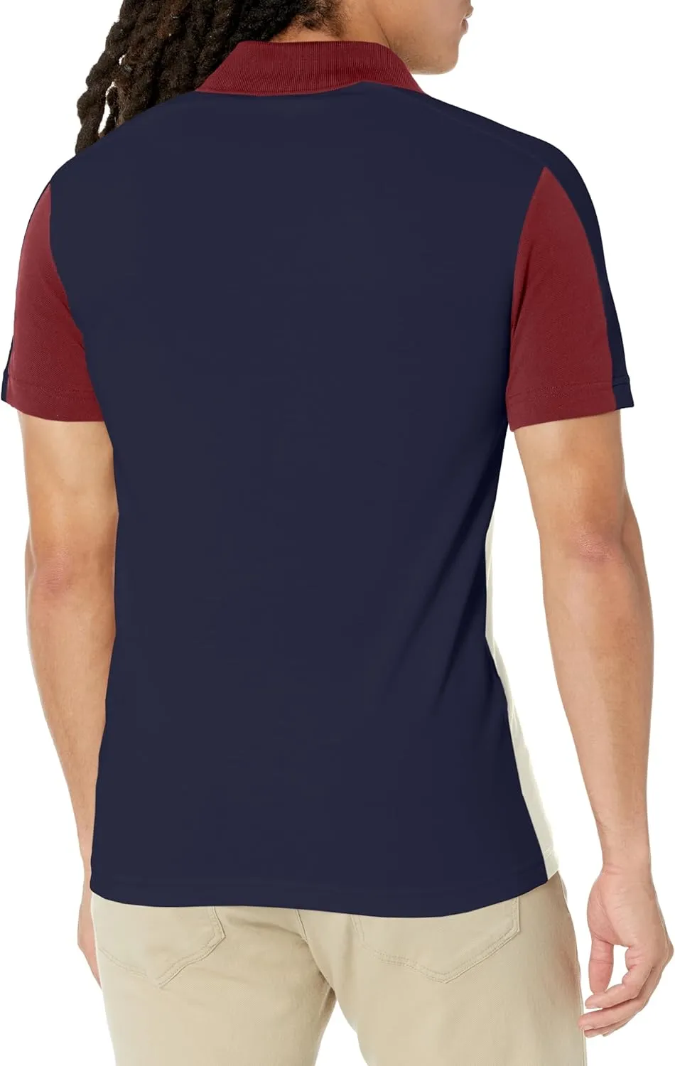 Lacoste Men's Short Sleeve Tri-Color Polo Shirt