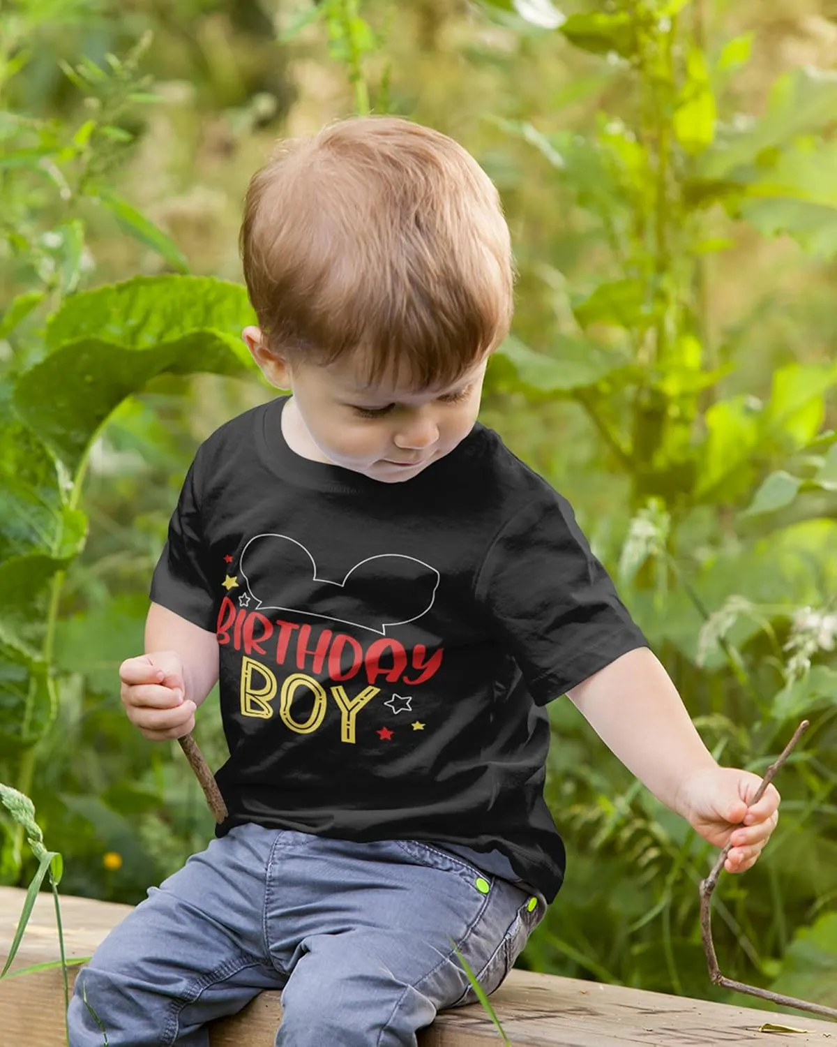 Luke and Lulu 2nd Birthday Shirt Boy - Mouse Themed Short Sleeve Birthday Boy Shirt 2 - Premium 2nd Outfit - Two