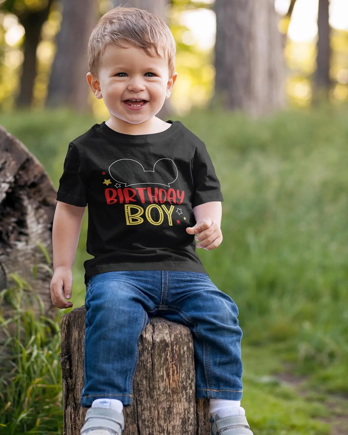 Luke and Lulu 2nd Birthday Shirt Boy - Mouse Themed Short Sleeve Birthday Boy Shirt 2 - Premium 2nd Outfit - Two