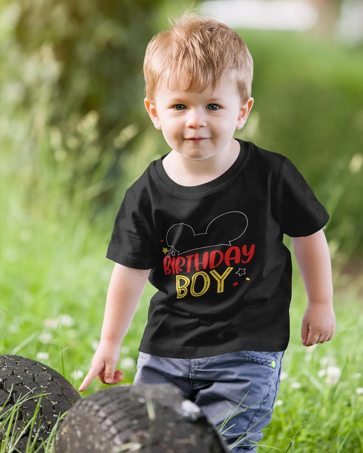 Luke and Lulu 2nd Birthday Shirt Boy - Mouse Themed Short Sleeve Birthday Boy Shirt 2 - Premium 2nd Outfit - Two