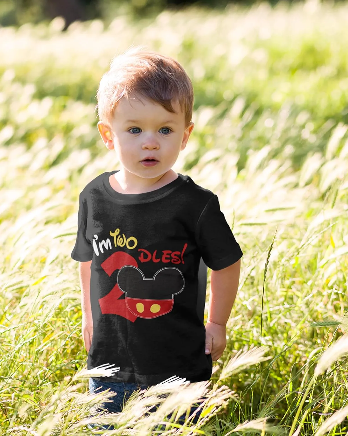 Luke and Lulu 2nd Birthday Shirt Boy - Mouse Themed Short Sleeve Birthday Boy Shirt 2 - Premium 2nd Outfit - Two