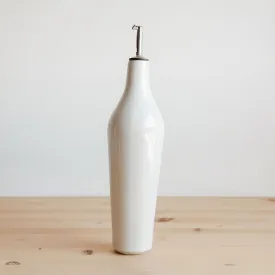 Minimal Stoneware Oil Bottle - Ivory Porcelain