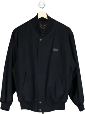 Paul & Shark Black Wool Blend Bomber Jacket UK XL