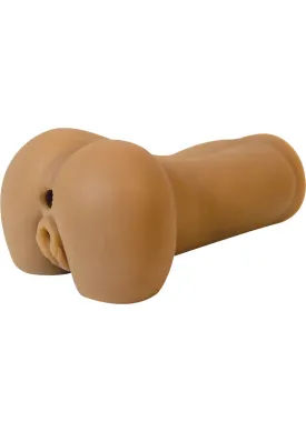 Real Skin Latin Pussy and Ass Vibrating Masturbator - Pussy and Butt