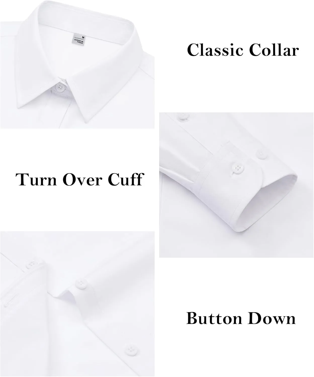 siliteelon Button Down Shirts for Women Dress Shirts Cotton Long Sleeve Shirts for Women Wrinkle Free Stretch Work Blouse