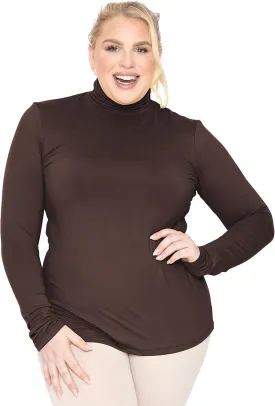 STRETCH IS COMFORT Women's Plus Size Relaxed and Regular Turtleneck | XL - 7X