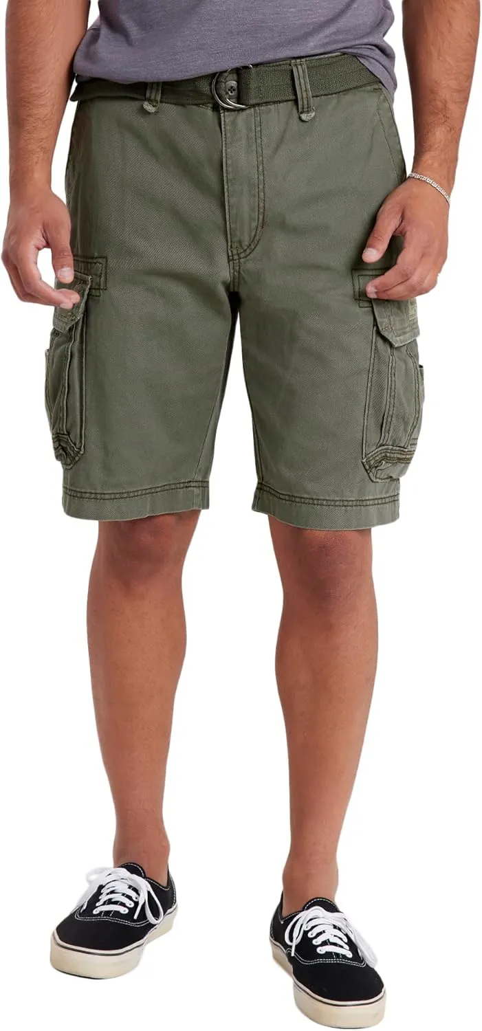 UNIONBAY Men's Survivor Belted Cargo Short-Reg and Big & Tall Sizes