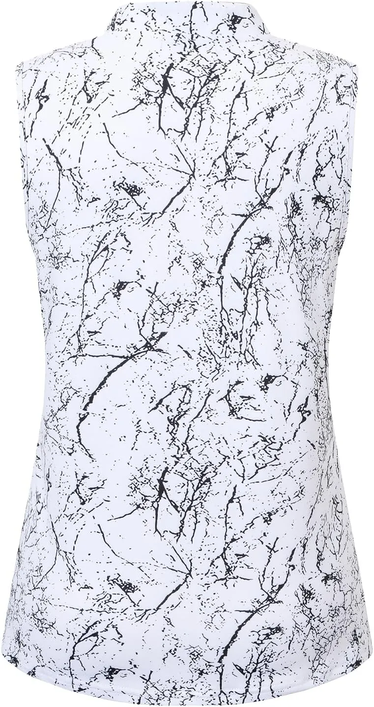 Womens Sleeveless Golf Shirts Moisture Wicking Tennis Polo Workout Tops